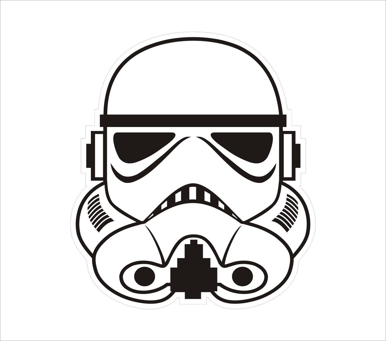 Stormtrooper Helmet Vector - Clipart library