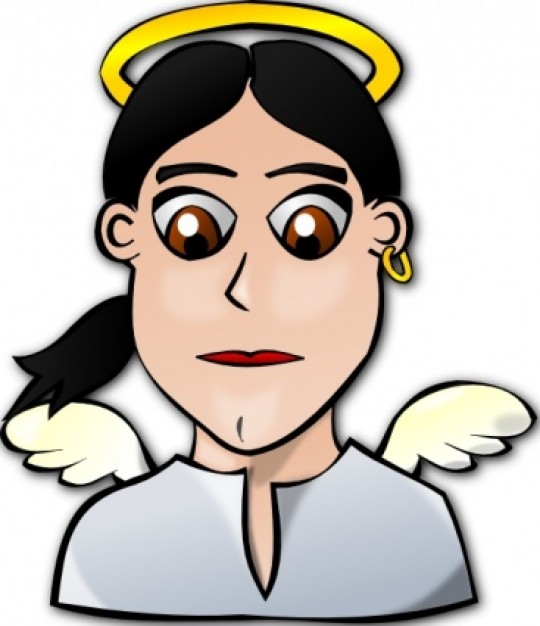Angel Face Cartoon clip art Vector | Free Download