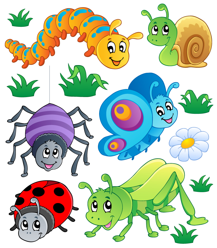 Cute Cartoon Vector Insects2 Cute Cartoon Vector Insects Car Pictures