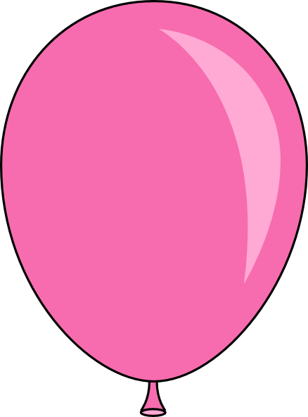 Light Pink Balloon clip art - vector clip art online, royalty free 