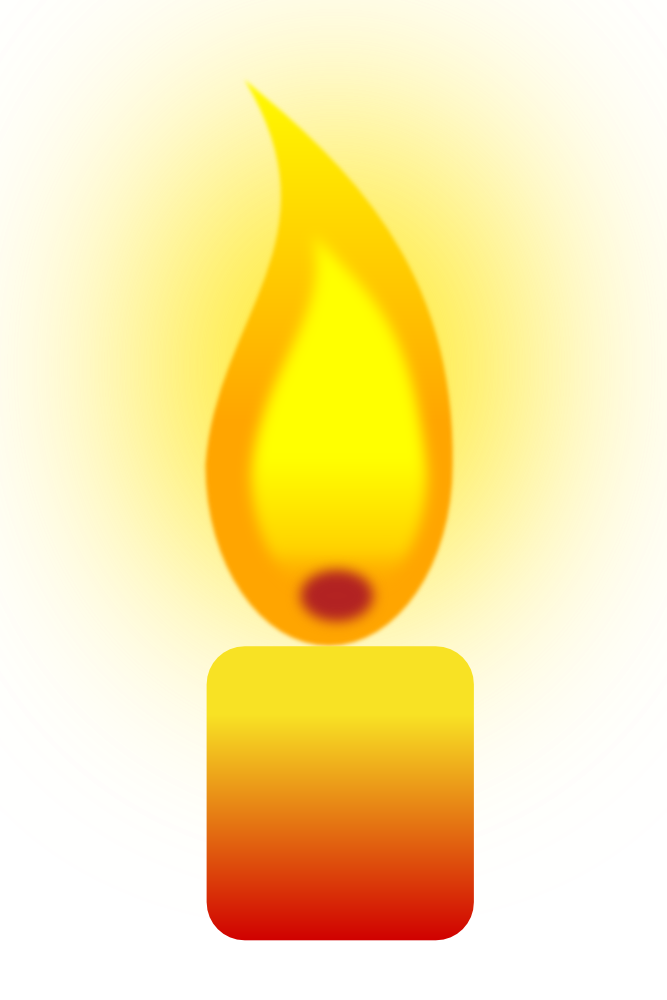 OnlineLabels Clip Art - Burning Candle