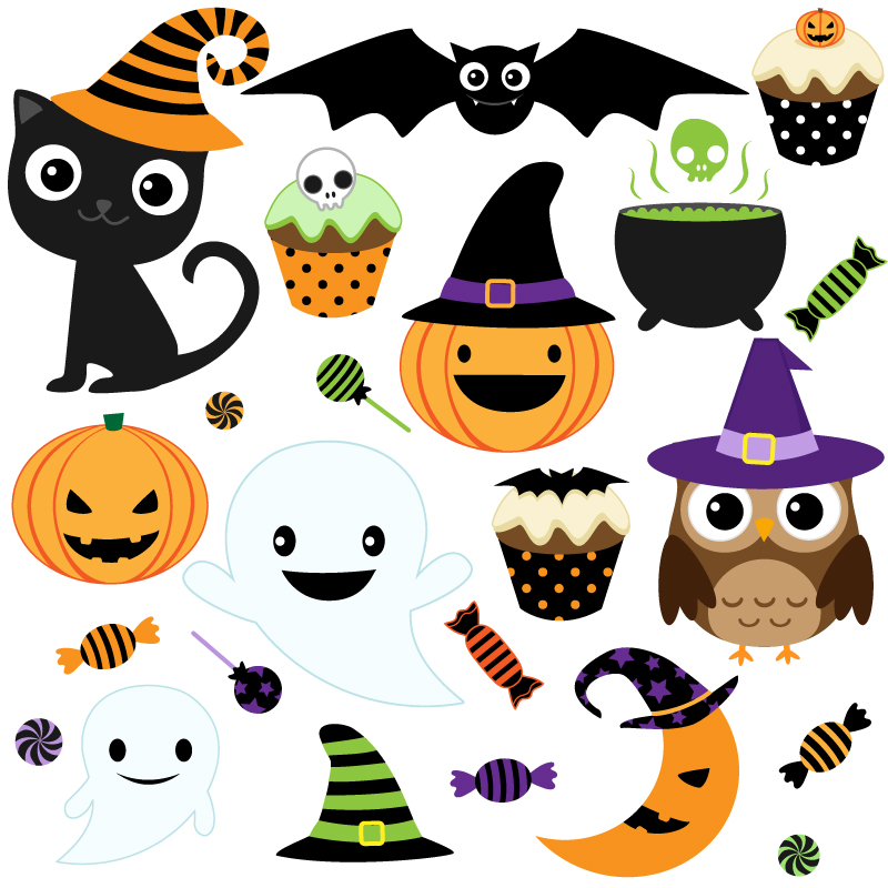 Halloween cartoon icon vector material | Vector Images - Free 