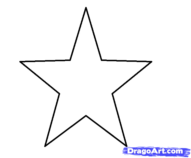 How To Draw A 3D Star, Step by Step, Symbols, Pop Culture, FREE 