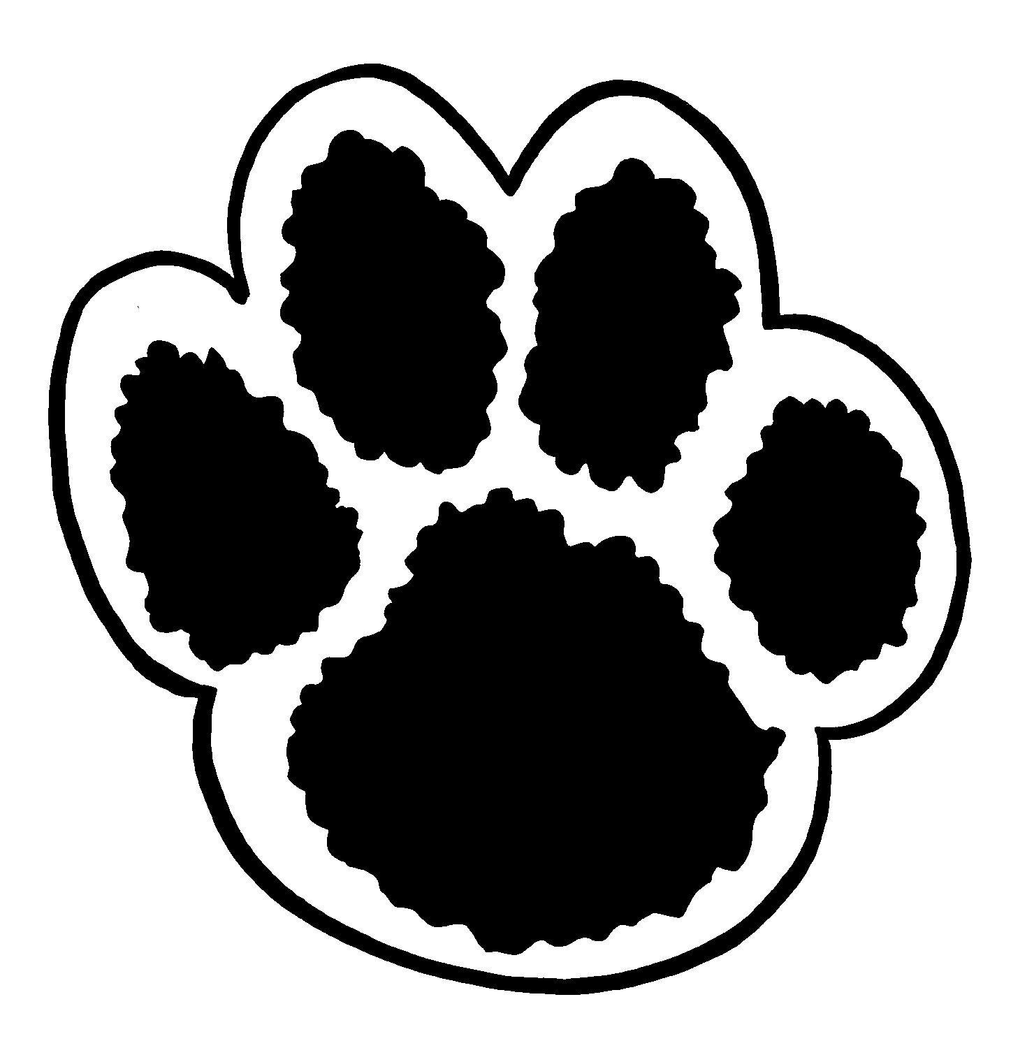 Bear Paw Prints - Clipart library