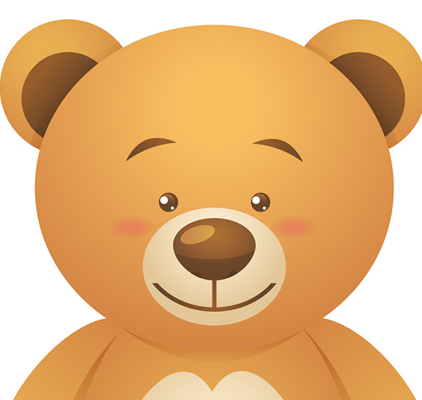 face of teddy bear