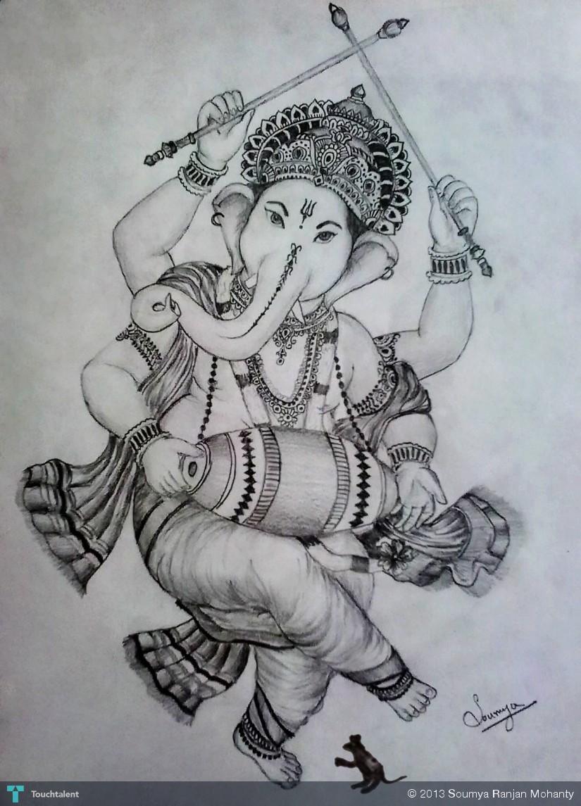 best sketch of ganesha - Clip Art Library