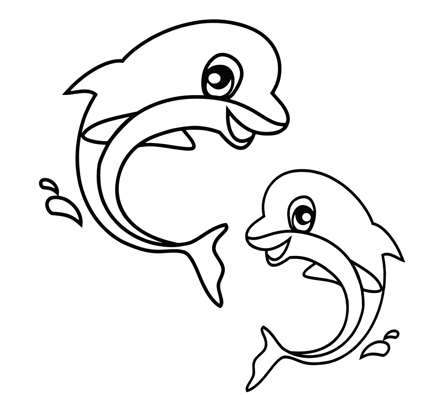 easy water animals drawing - Clip Art Library