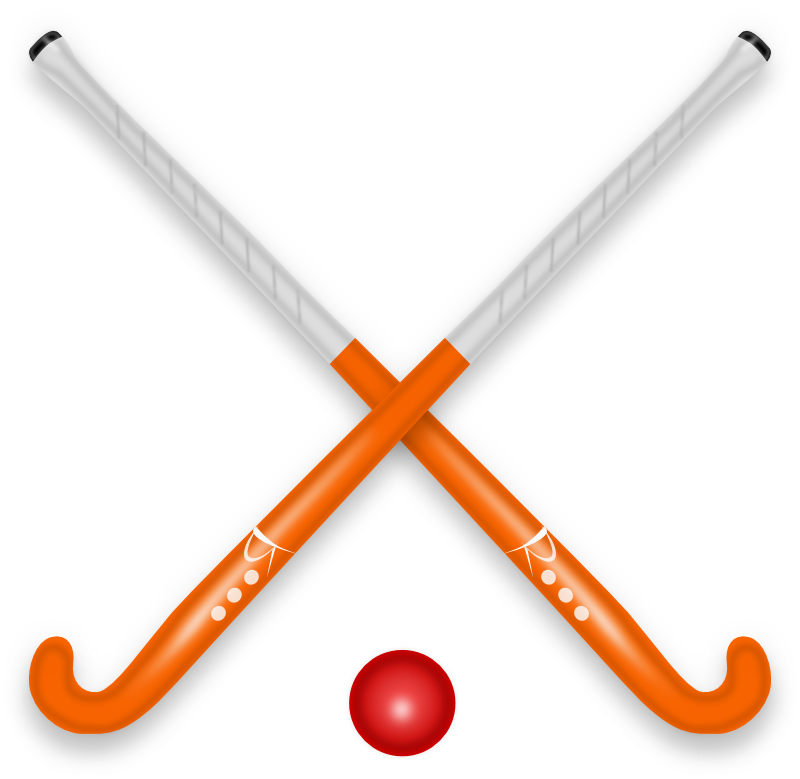 Clipart - Hockey Stick  Ball