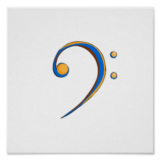 Bass Clef Posters, Bass Clef Prints, Art Prints,  Poster Designs 