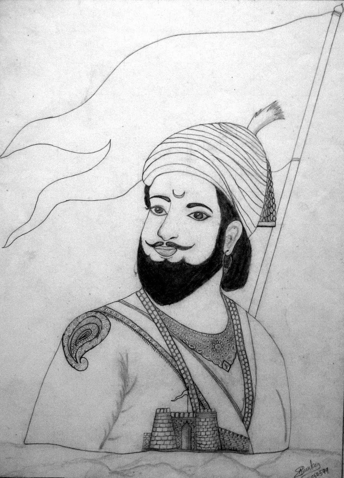 easy shivaji maharaj drawing - Clip Art Library