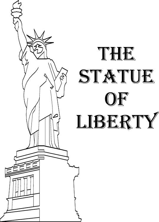 Free coloring pages of statue liberty daes