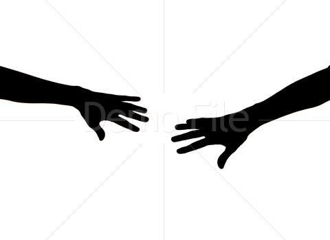 Images  Reaching Hand Silhouette