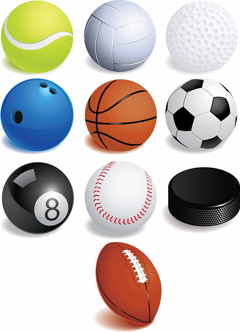 Free Sport Balls Vector Graphics - Free Vector Download |