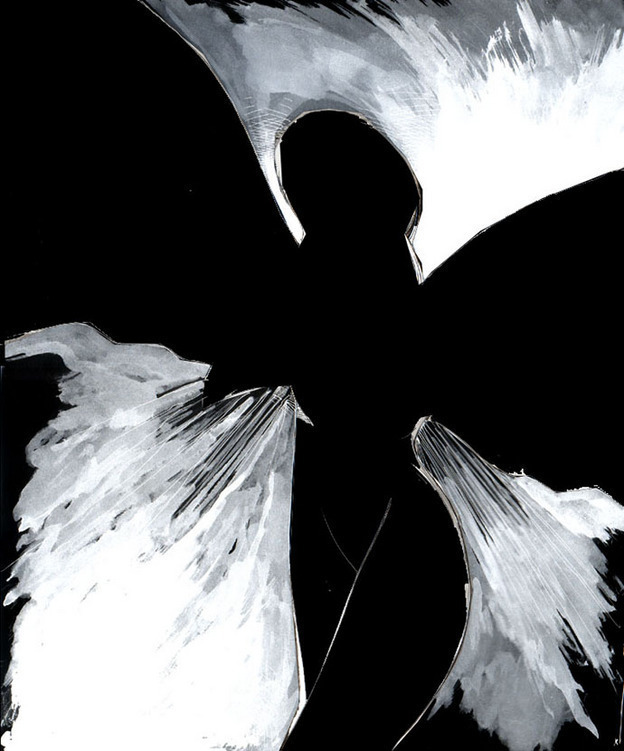 openvein - art - angel, black