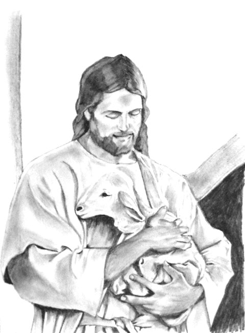 clipart of jesus and lamb - photo #35