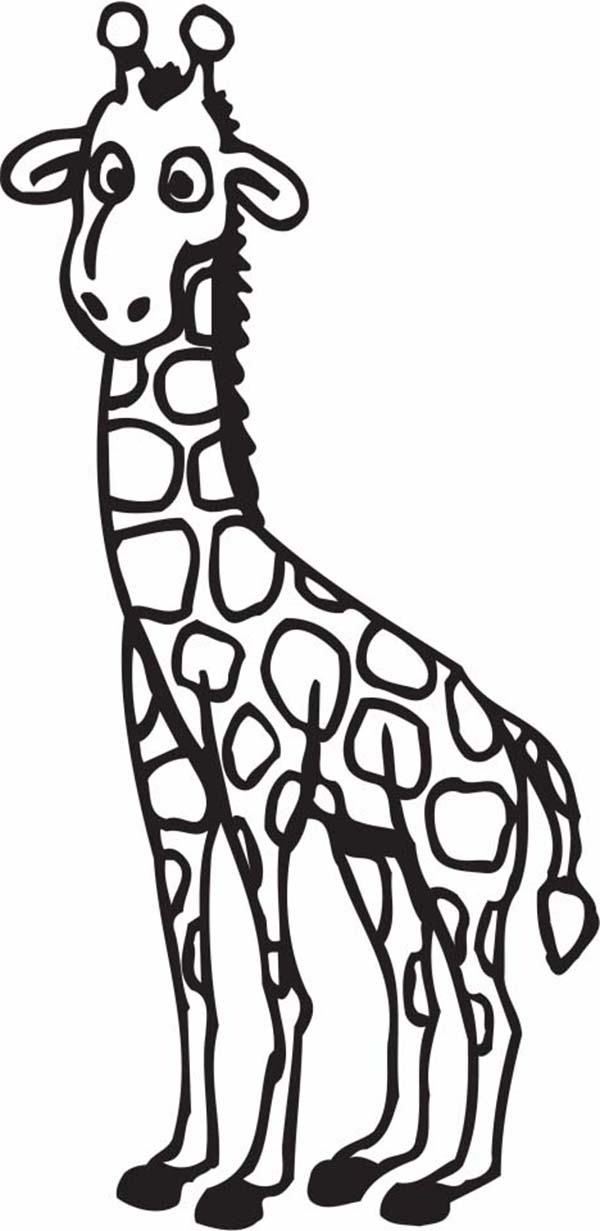 Cartoon giraffe Colouring Pages (page 2)