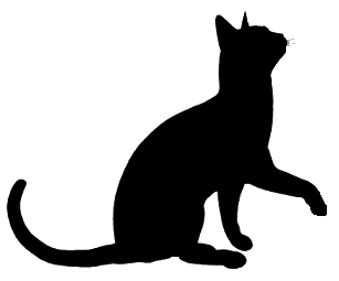 Silhouettes and outlines on Clipart library | Cat Silhouette, Silhouette 
