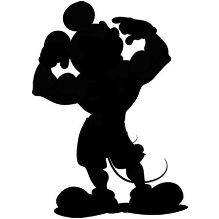 2nd pose silhouette Mickey | superfreshclothes