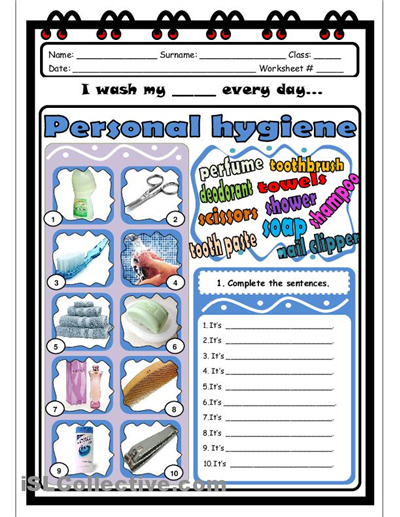 Personal Hygiene Chart Pictures