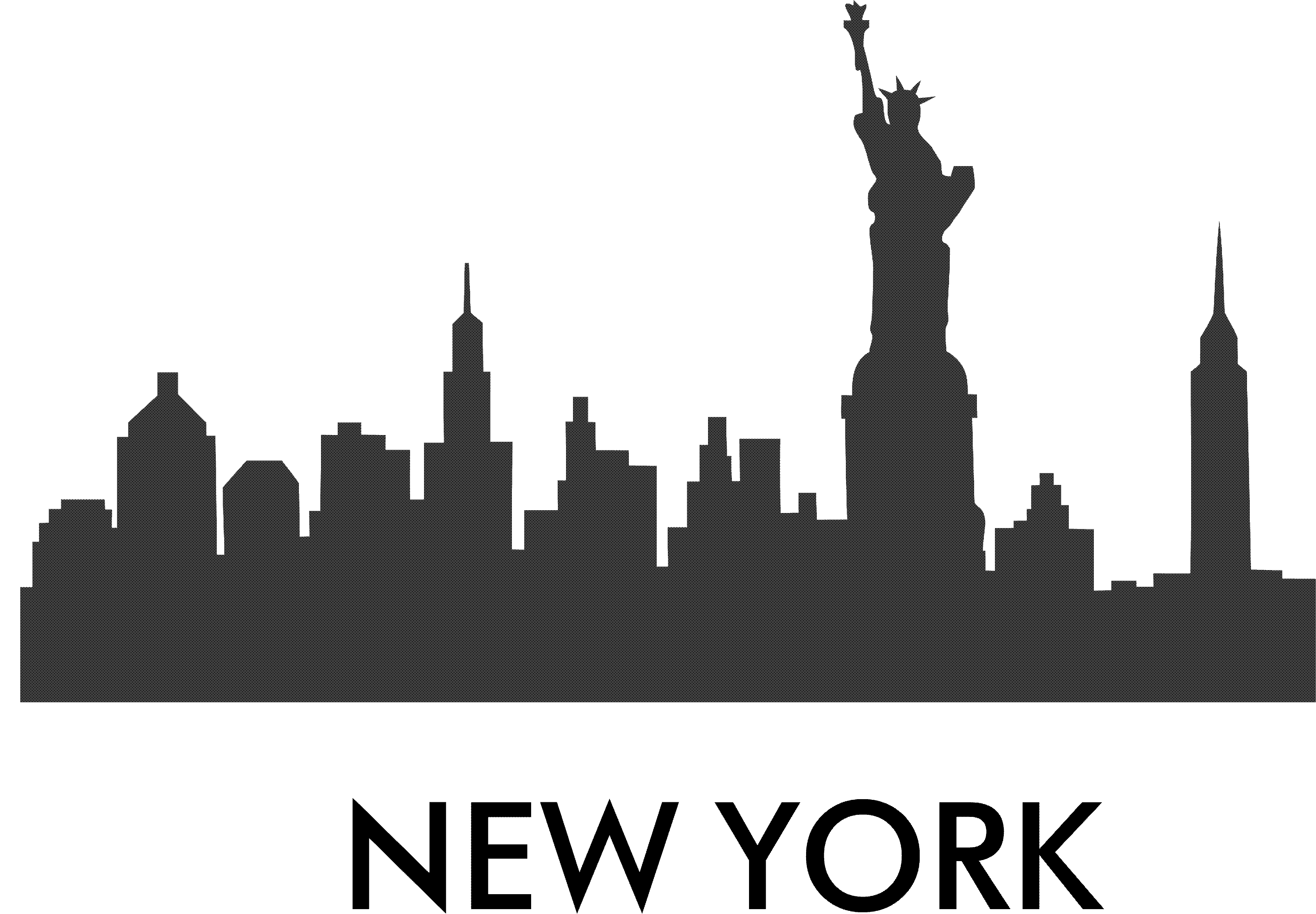 Free New York Skyline Silhouette, Download Free New York Skyline Silhouette png images, Free