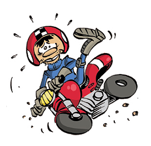 motorcycle crash clipart - Clip Art Library