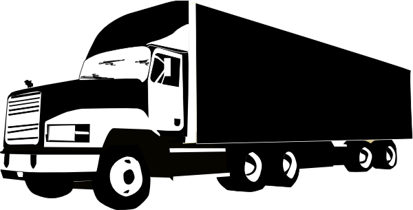Truck Silhouette clip art - vector clip art online, royalty free 