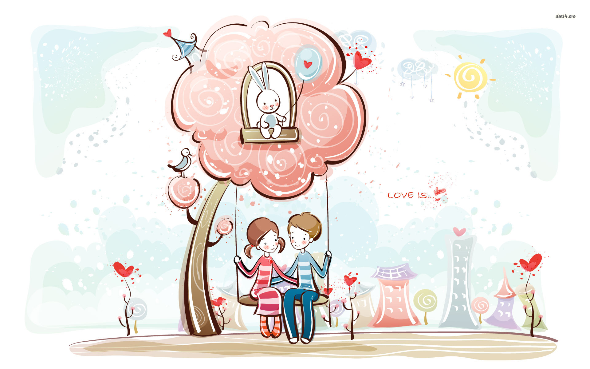 Free Love Cartoon Couple Wallpaper Download Free Clip Art Free