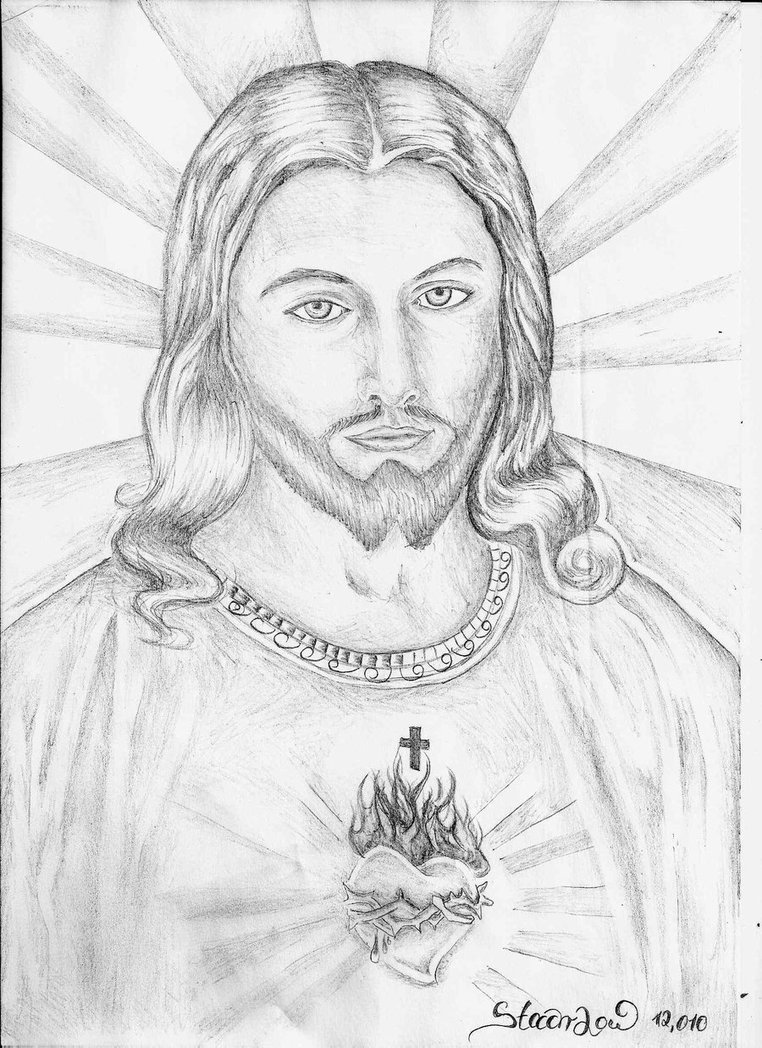 Featured image of post Pencil Drawing Images Jesus - But simons wifes mother lay sick of a fever and anon they tell him of her.