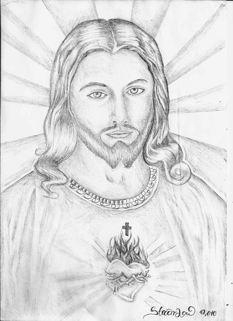 Jesus Christ Drawing In Pencil Easy bestpencildrawing