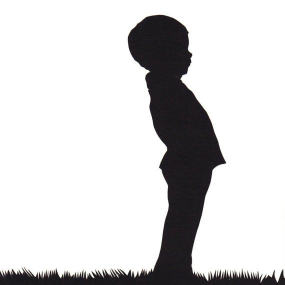 Little Boy silhouette papercut | Silhouettes  Scherenschnitte 