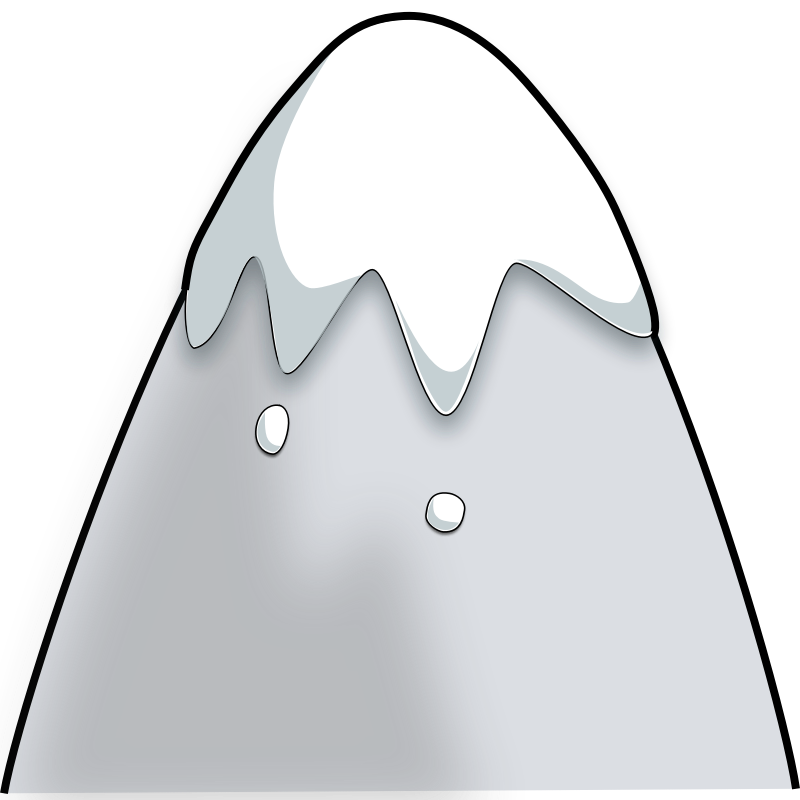 Clipart - Mountain in a Cartoon Style
