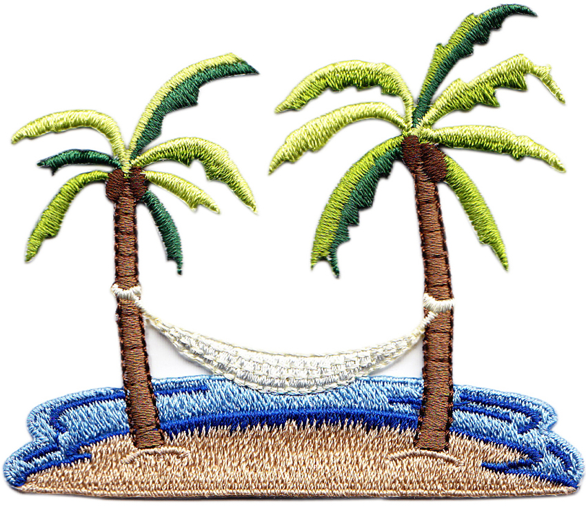 Palm Trees Net Embroidered Patch