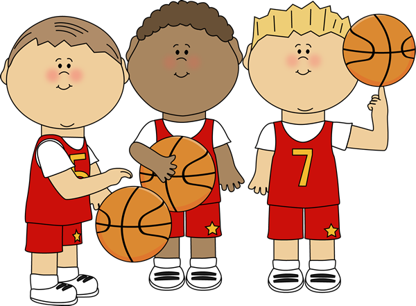 Boy Basketball Players Clip Art - Boy Basketball Players Image