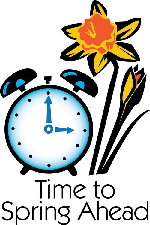 Daylight Savings Time Clipart Celebrating the Extra Hour of Sunlight