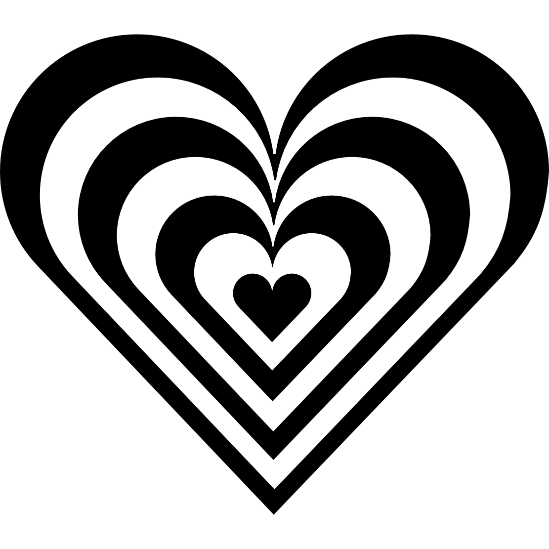 cycle clipart black and white heart