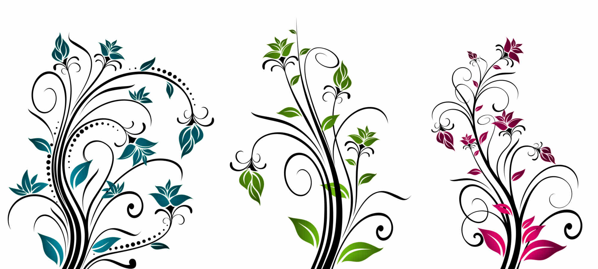 Free Floral Line Art, Download Free Floral Line Art png images, Free