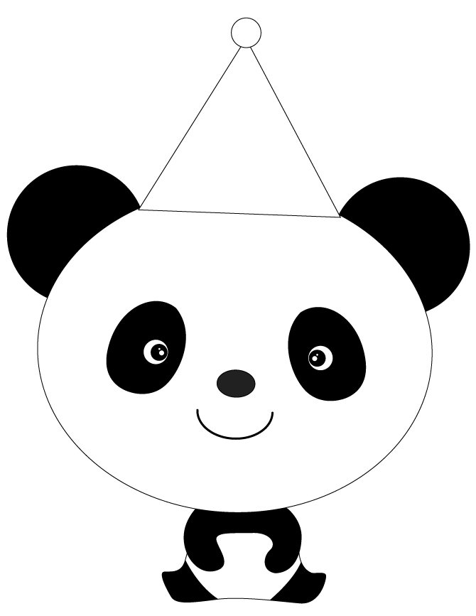 panda bear clip art and coloring pages - photo #37