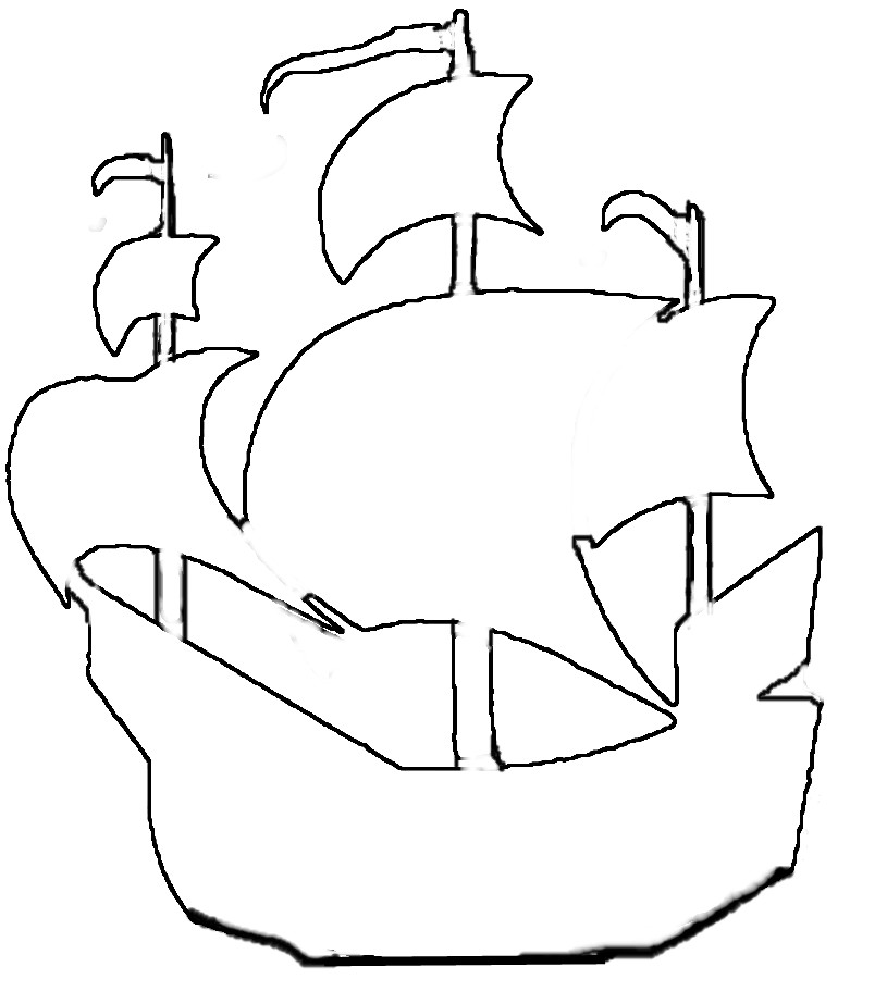 Free Pirate Ship Outline Download Free Clip Art Free Clip