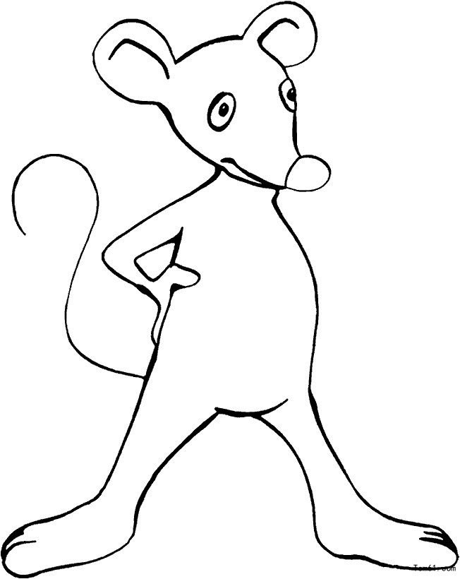 How to draw mice 1 - Stick figure-Children