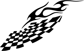 Tribal Racing Flame. Free vector clipart sample for vehicle 