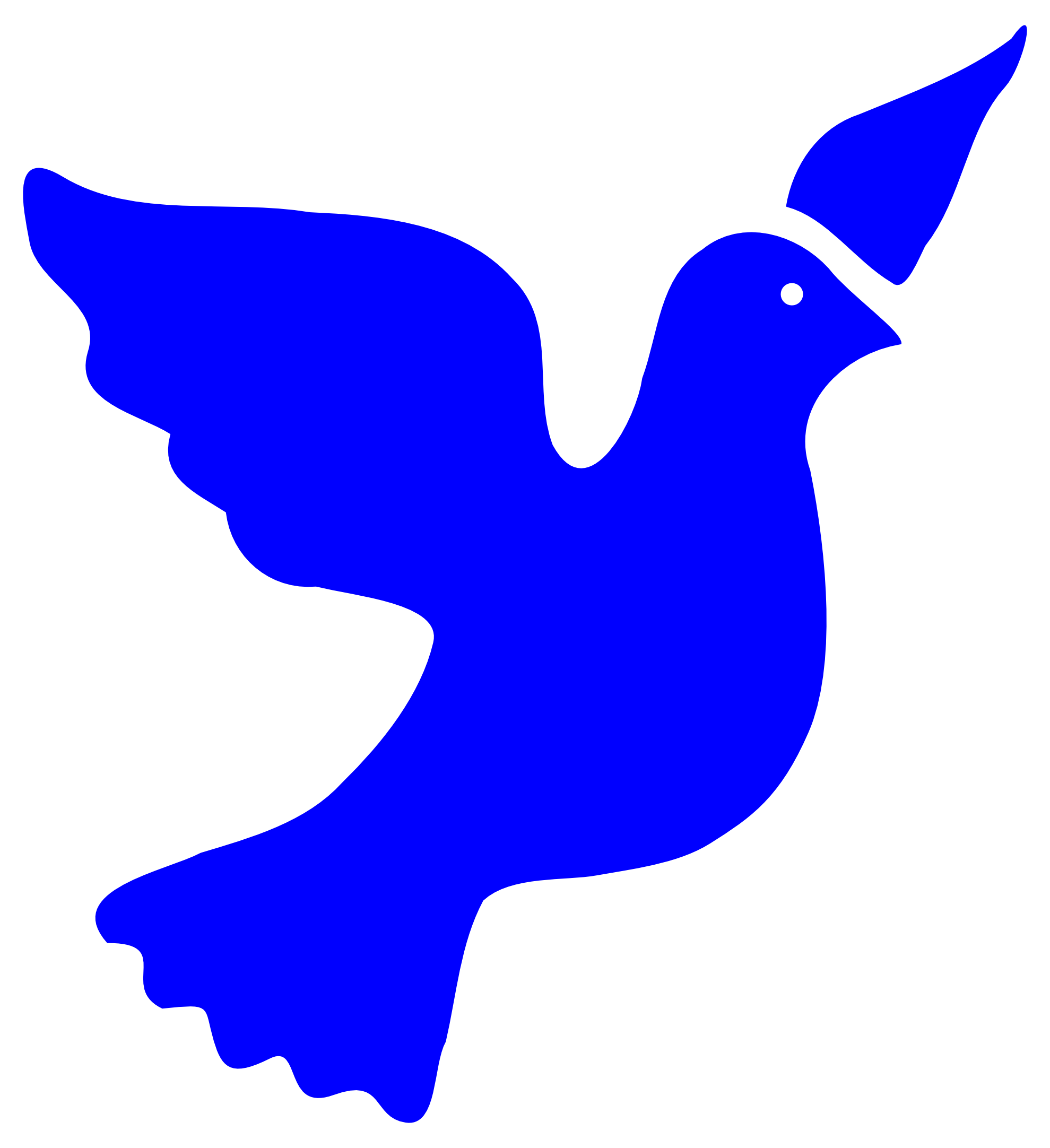 spaceface doves clipart