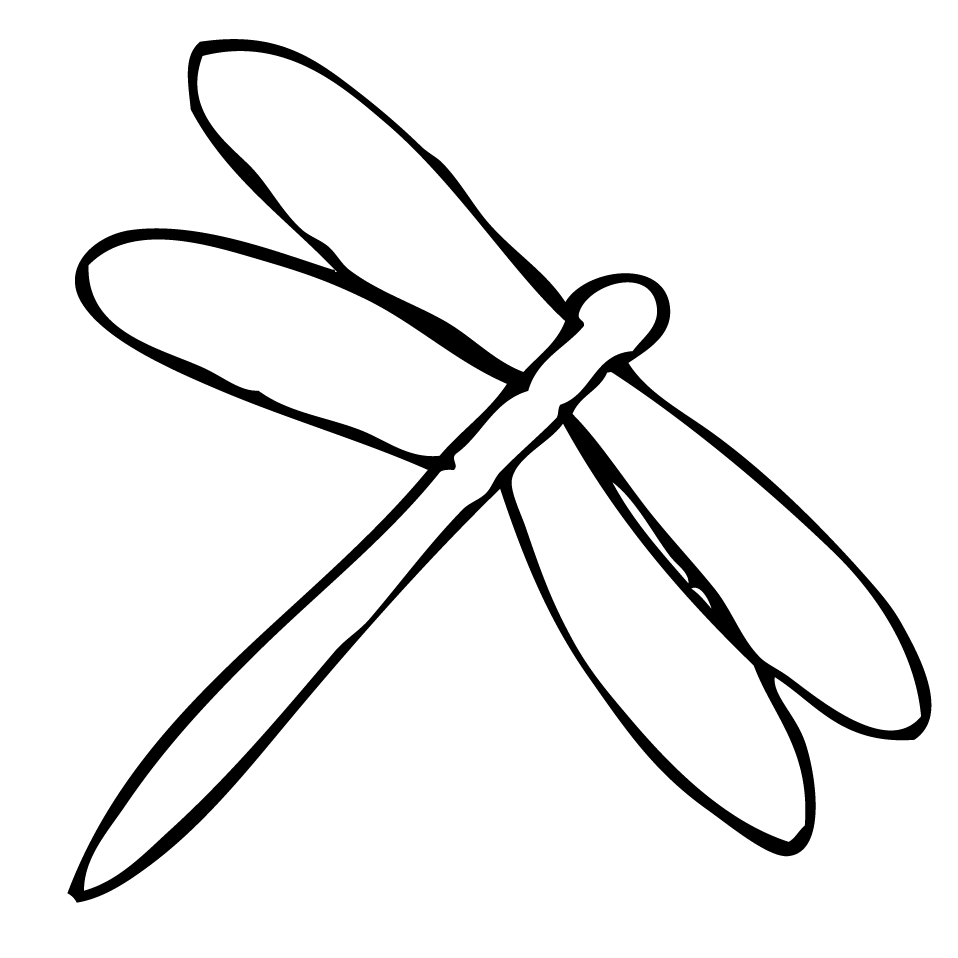 Free Dragonfly Outline, Download Free Dragonfly Outline png images