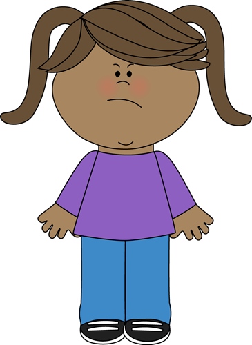 Angry Little Girl Clip Art - Angry Little Girl Image