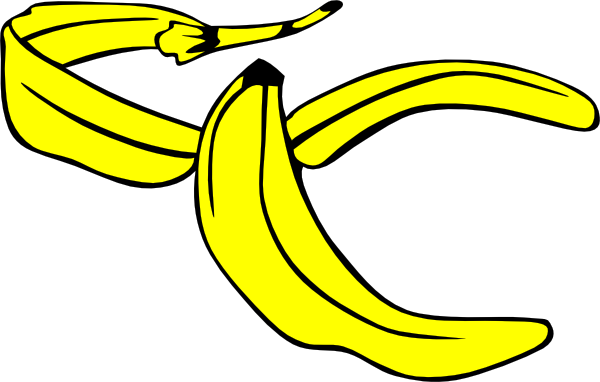 Banana Peel clip art - vector clip art online, royalty free 
