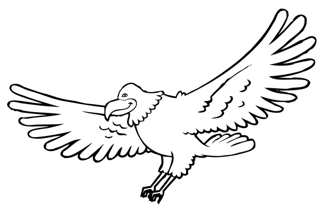 eagle cartoon coloring pages - photo #28