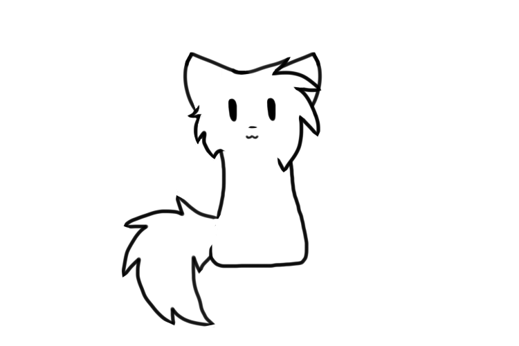 Chibi Cat Lineart by ghost--scarves on Clipart library