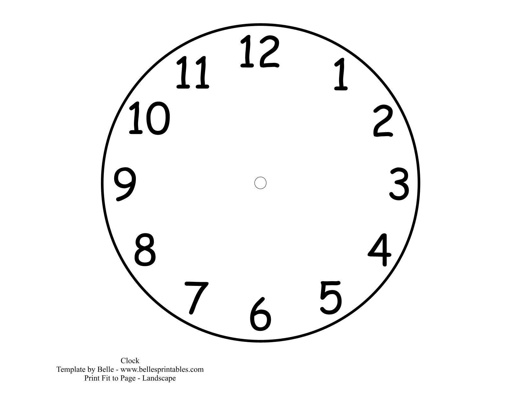 Blank Clocks Printable prntbl concejomunicipaldechinu gov co