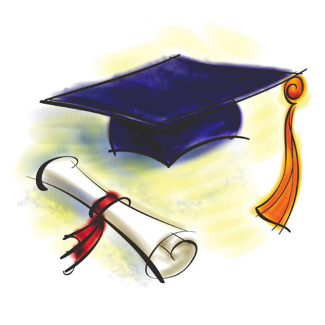 Graduation Cap And Diploma - Clipart library