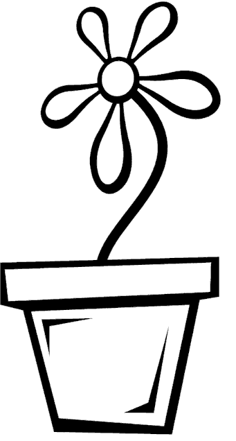 flower pot coloring page - group picture, image by tag 