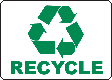 Recycle Symbol Sign  - J4516